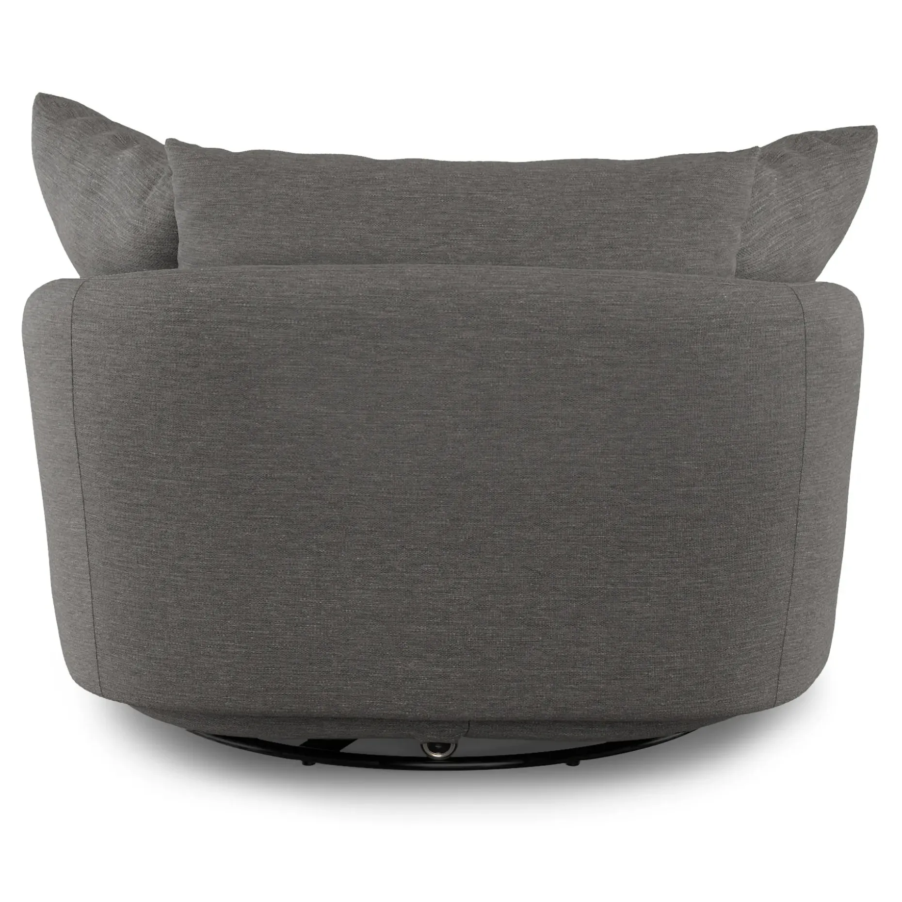 Leigh 47" Grand Swivel Lounge Chair - Silver Gray