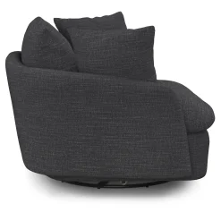 Leigh 47" Grand Swivel Lounge Chair - Napa Charcoal