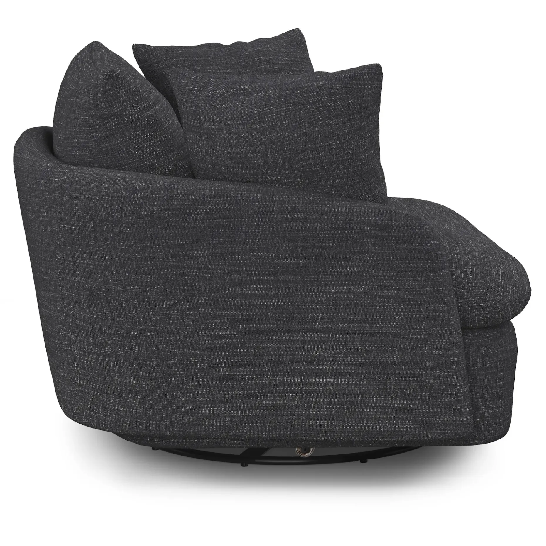 Leigh 47" Grand Swivel Lounge Chair - Napa Charcoal