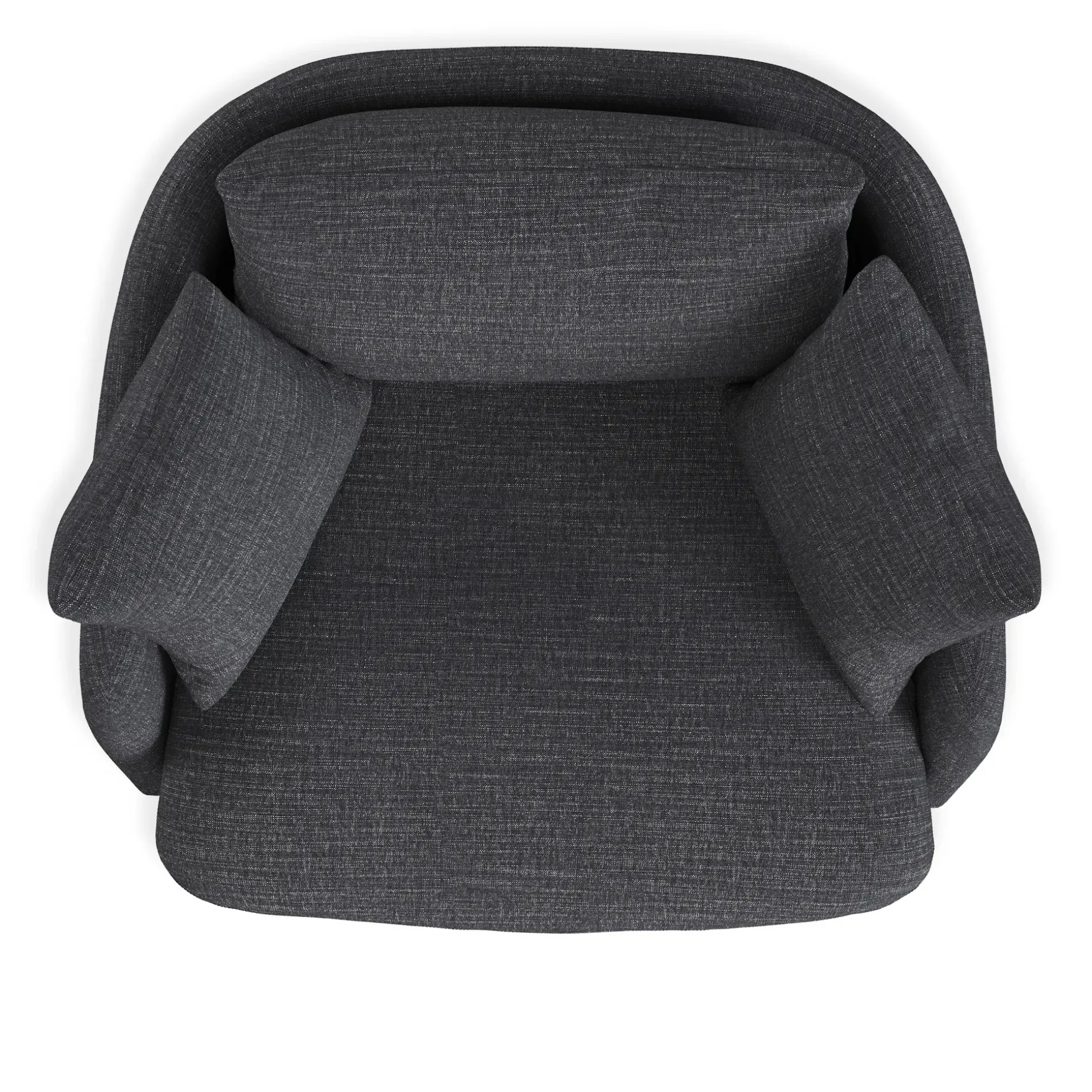 Leigh 47" Grand Swivel Lounge Chair - Napa Charcoal