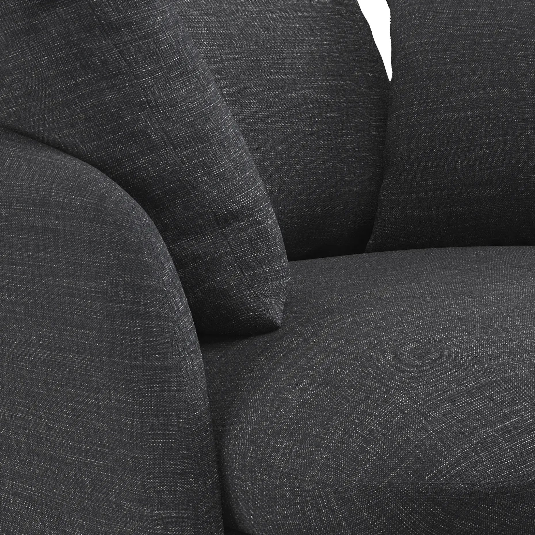 Leigh 47" Grand Swivel Lounge Chair - Napa Charcoal