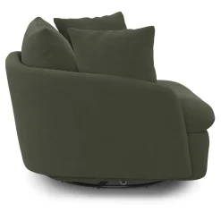 Leigh 47" Grand Velvet Swivel Lounge Chair - Hale Fir Green