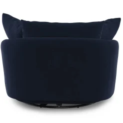 Leigh 47" Grand Velvet Swivel Lounge Chair - Hale Ink