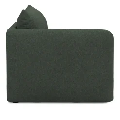 Leigh 46" Left Arm Module - Green Wool Bouclé
