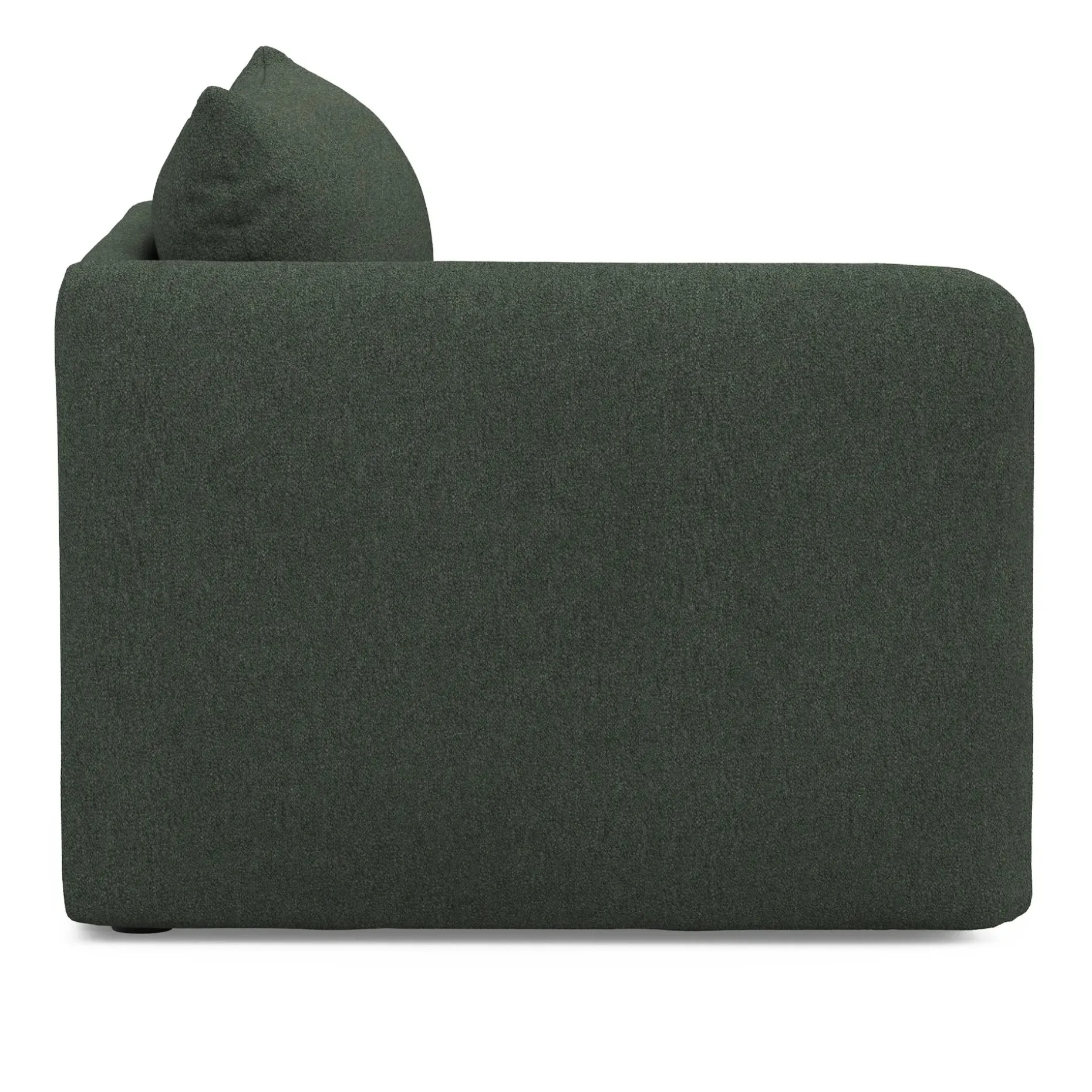 Leigh 46" Left Arm Module - Green Wool Bouclé