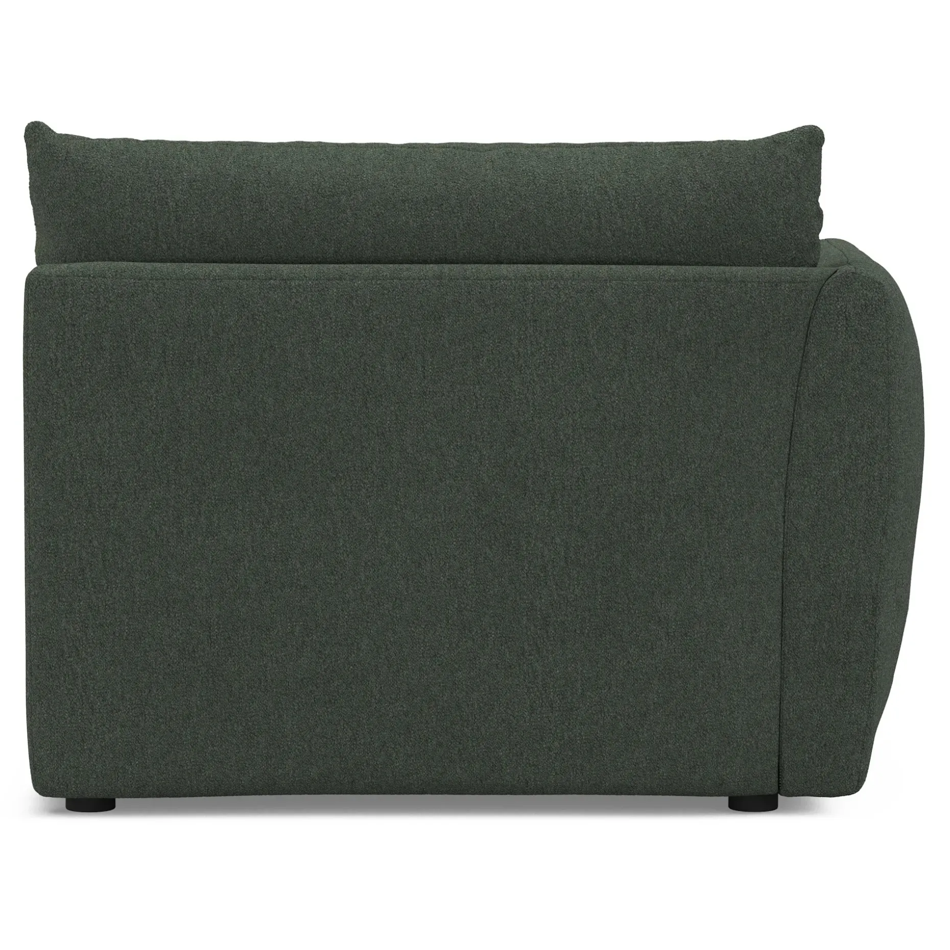 Leigh 46" Left Arm Module - Green Wool Bouclé