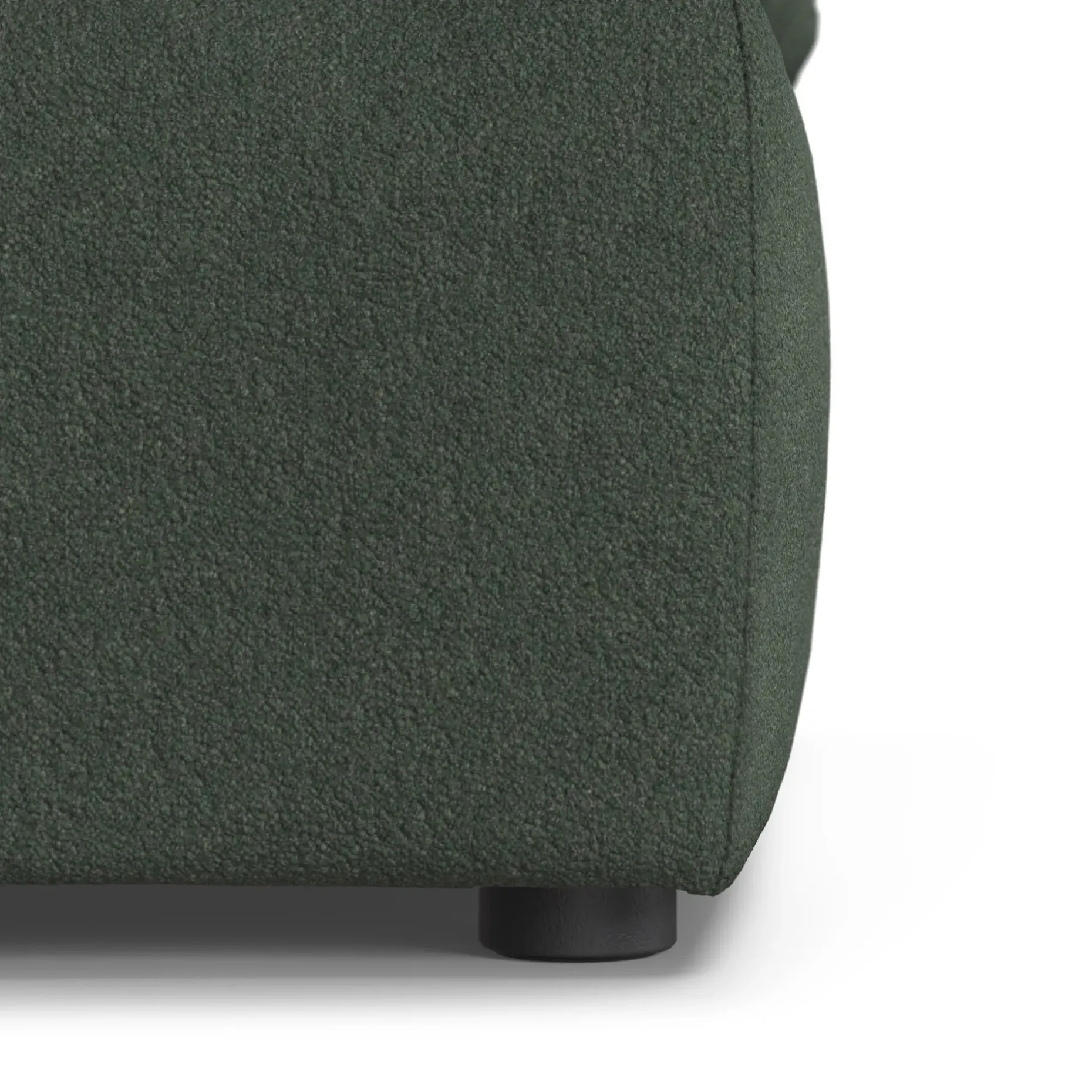 Leigh 46" Left Arm Module - Green Wool Bouclé