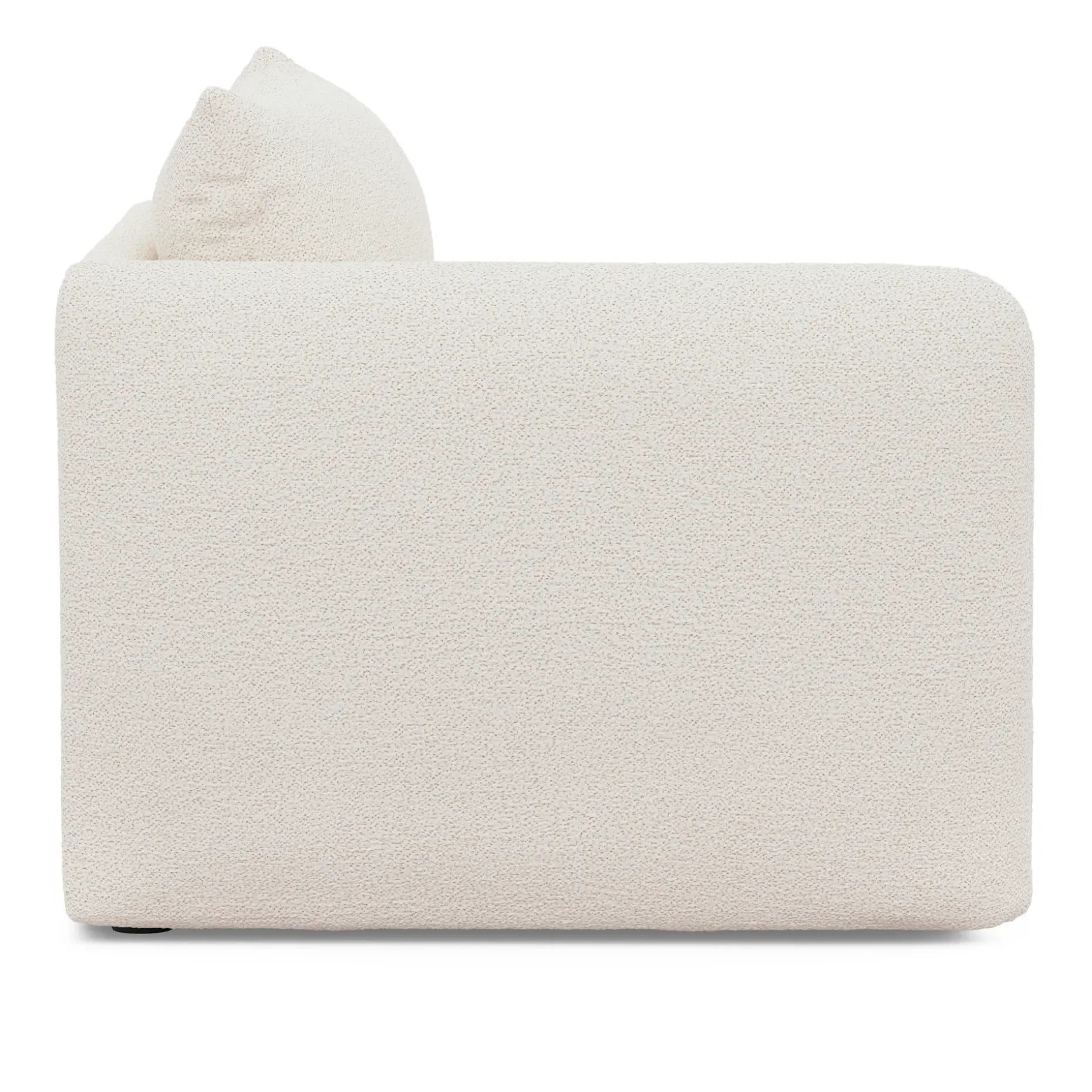 Leigh 46" Left Arm Module - Ivory Wool Bouclé