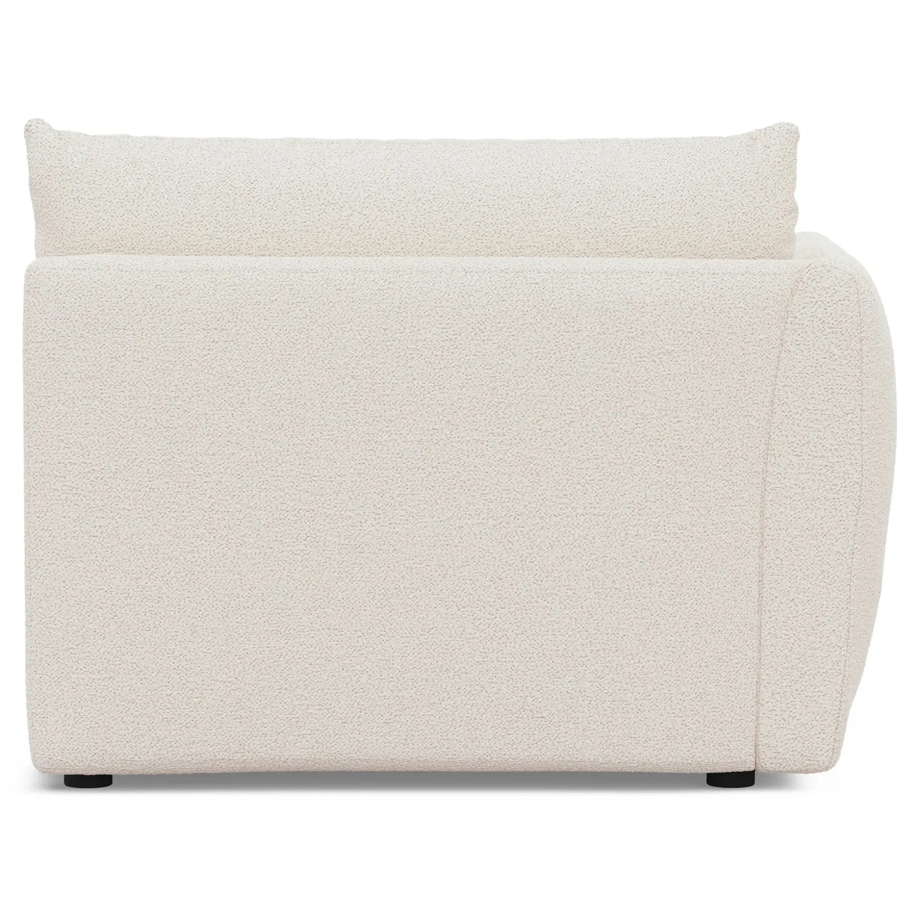 Leigh 46" Left Arm Module - Ivory Wool Bouclé