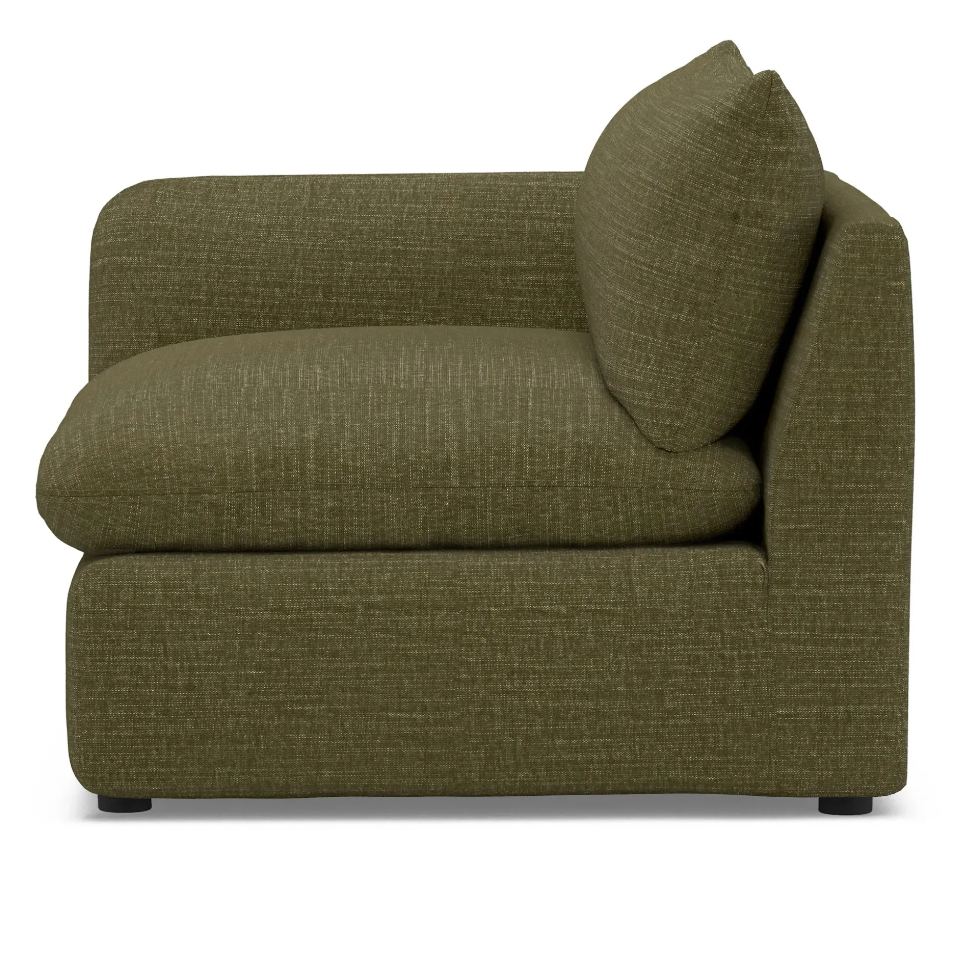 Leigh 46" Left Arm Module - Napa Moss
