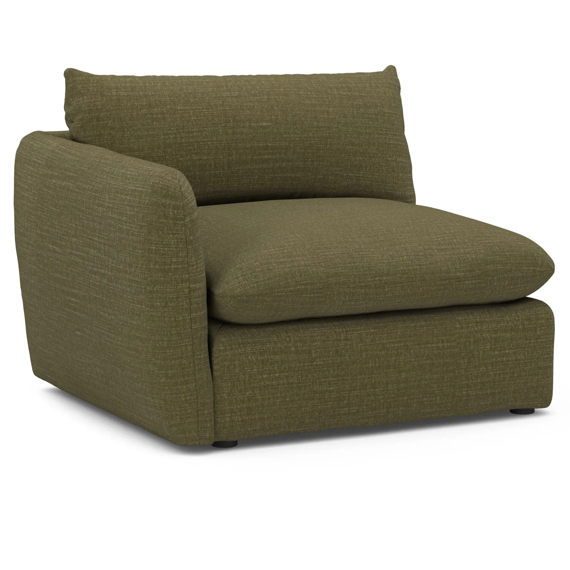 Leigh 46" Left Arm Module - Napa Moss