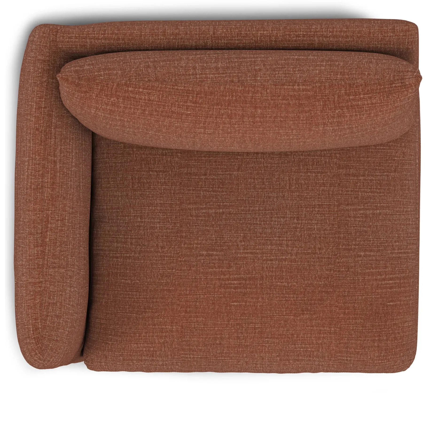 Leigh 46" Left Arm Module - Napa Rust