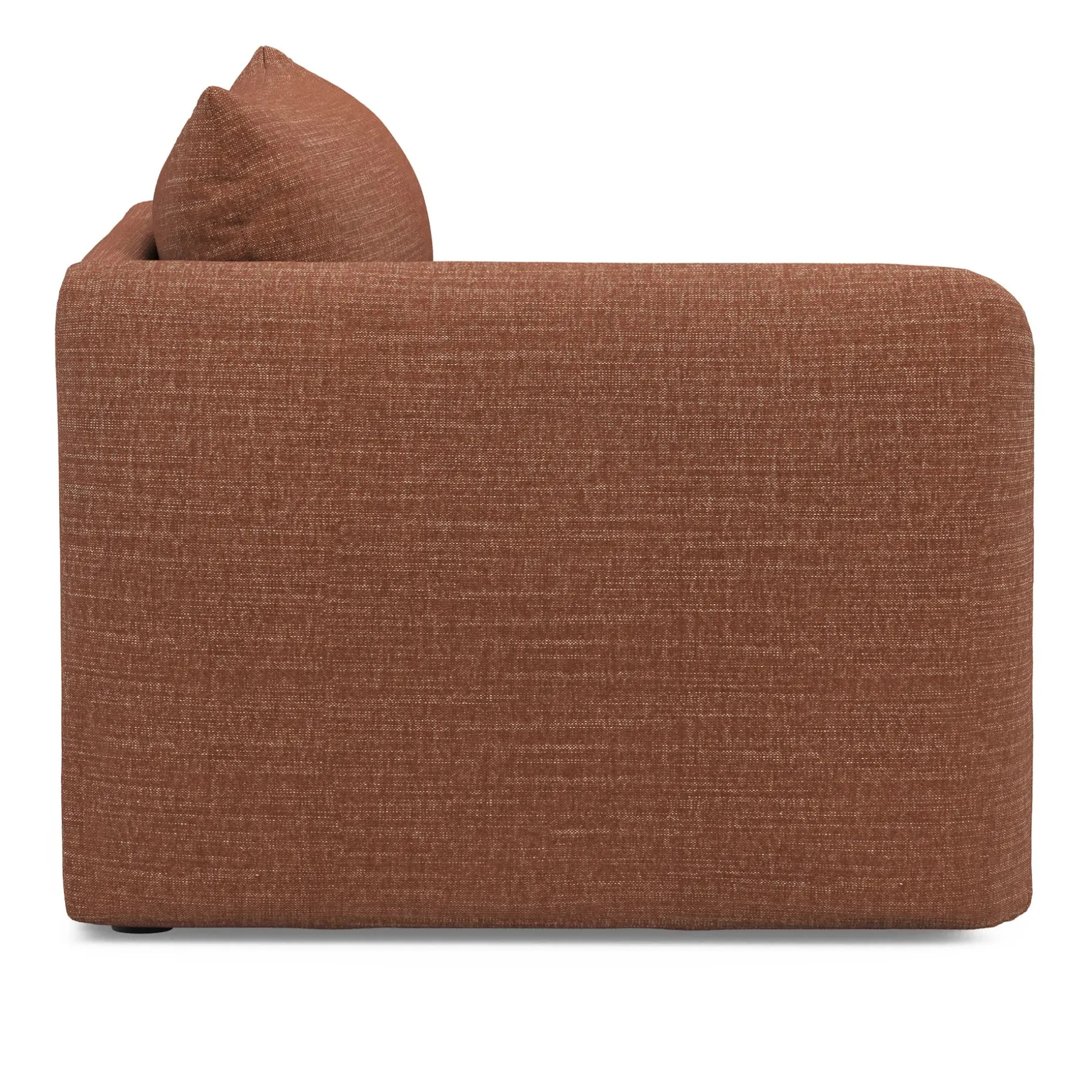 Leigh 46" Left Arm Module - Napa Rust