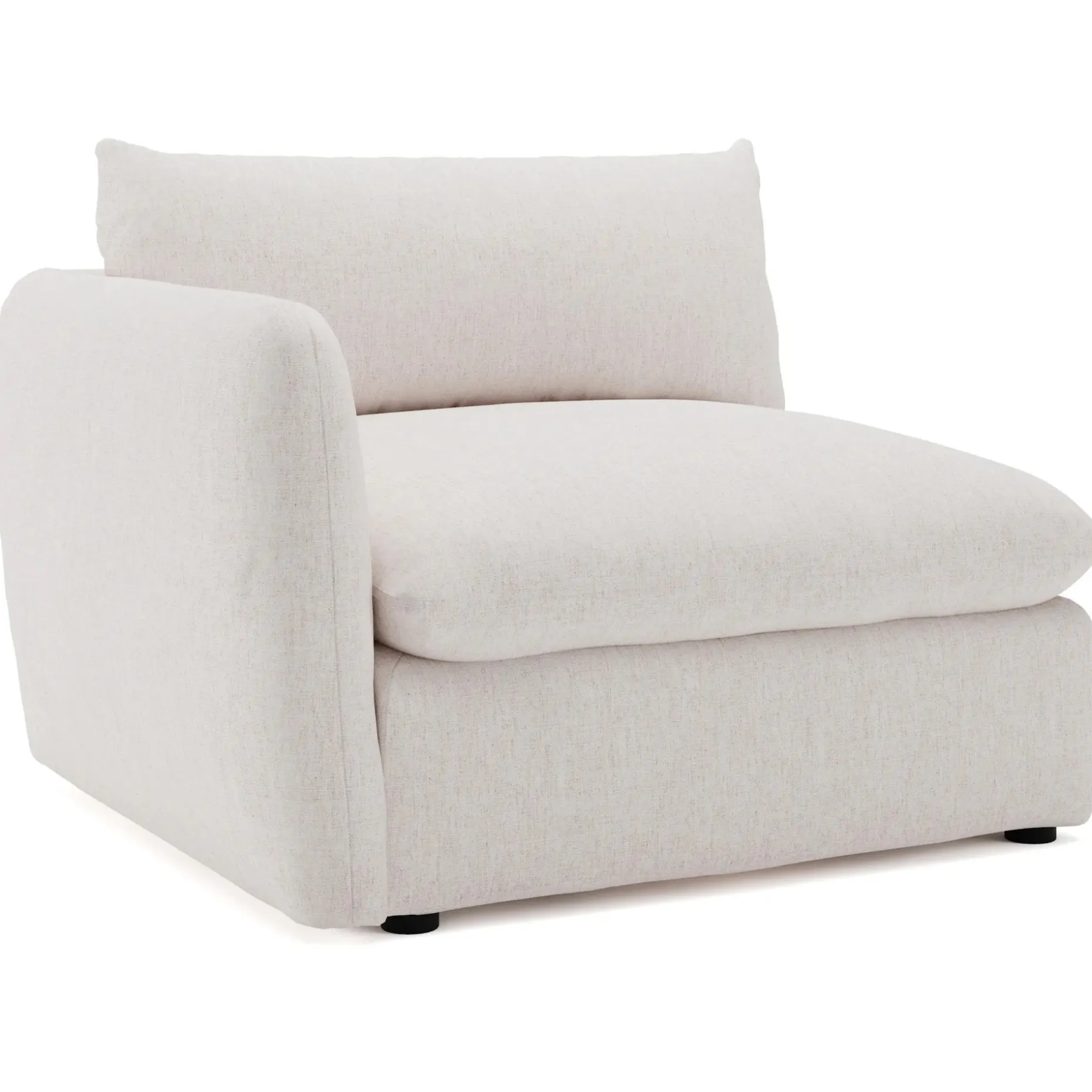 Leigh 46" Left Arm Module - Napa White