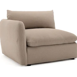 Leigh 46" Left Arm Module - Sandstone Wool Bouclé