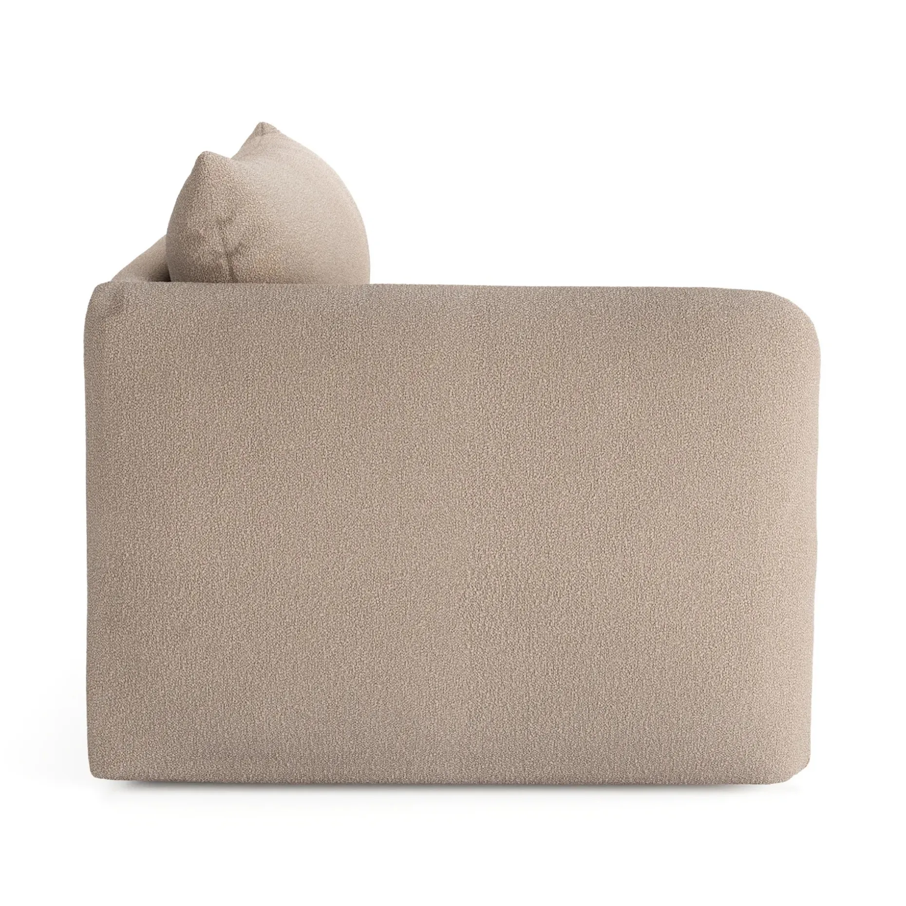 Leigh 46" Left Arm Module - Sandstone Wool Bouclé