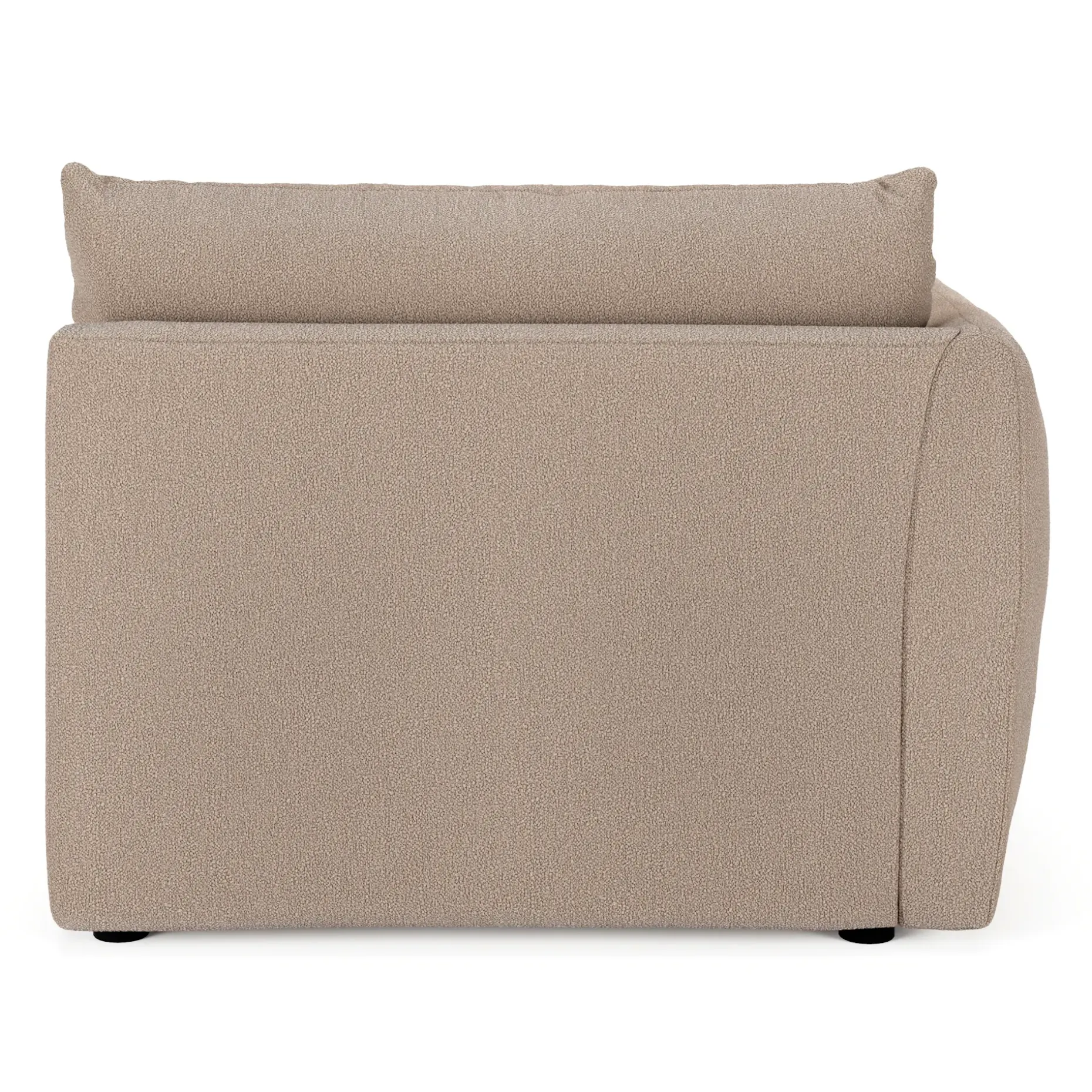 Leigh 46" Left Arm Module - Sandstone Wool Bouclé