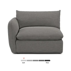 Leigh 46" Left Arm Module - Silver Gray
