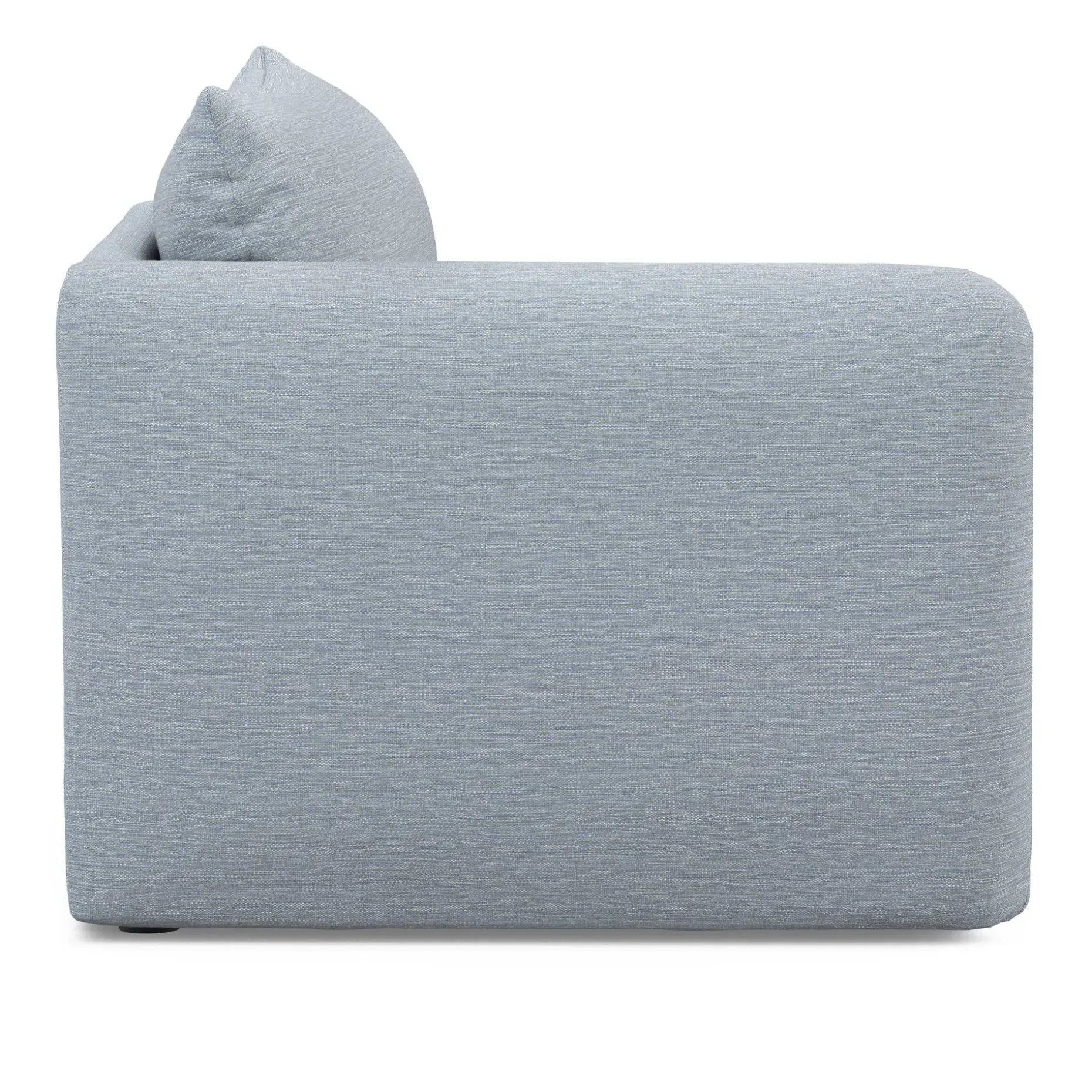 Leigh 46" Left Arm Module - Silver Light Blue