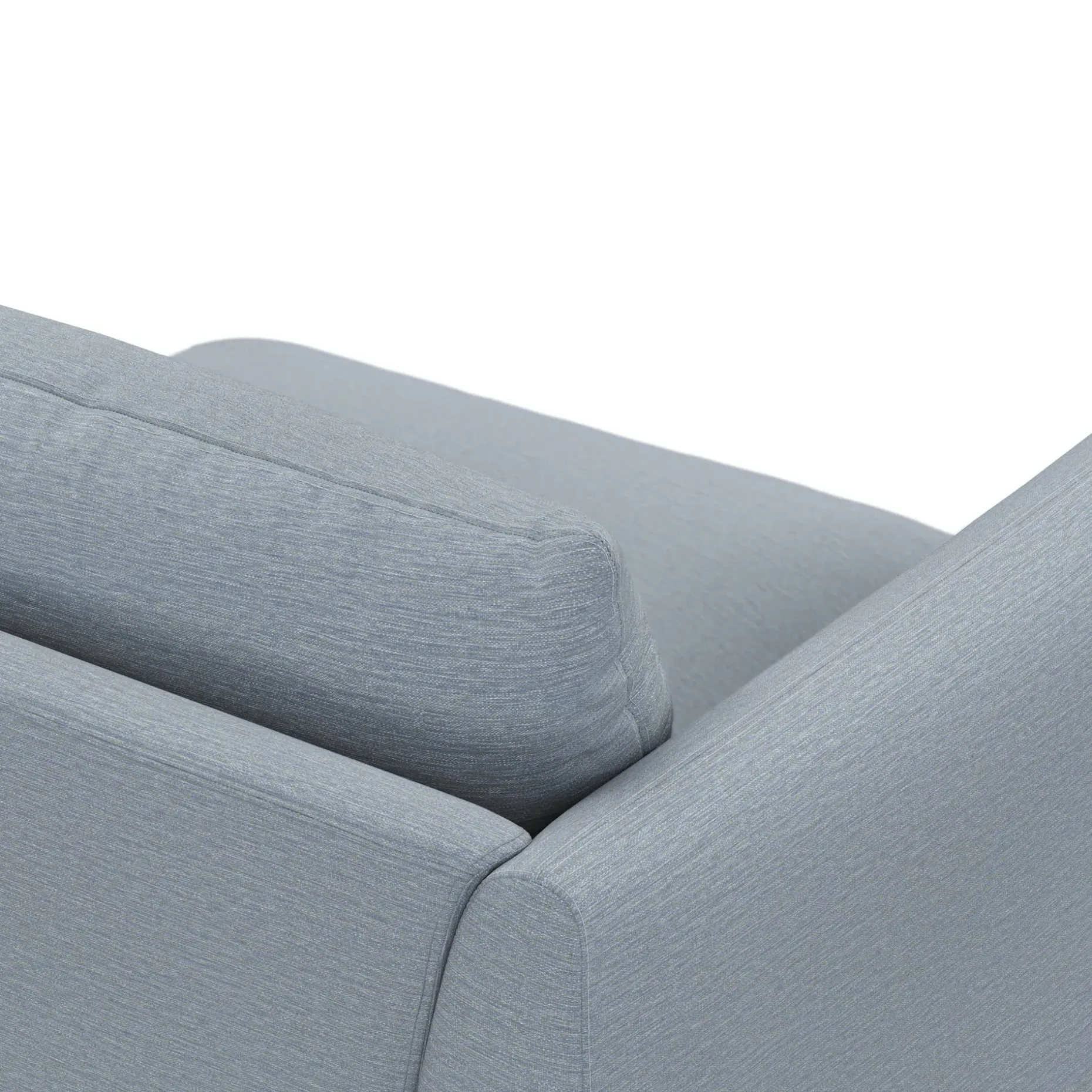 Leigh 46" Left Arm Module - Silver Light Blue