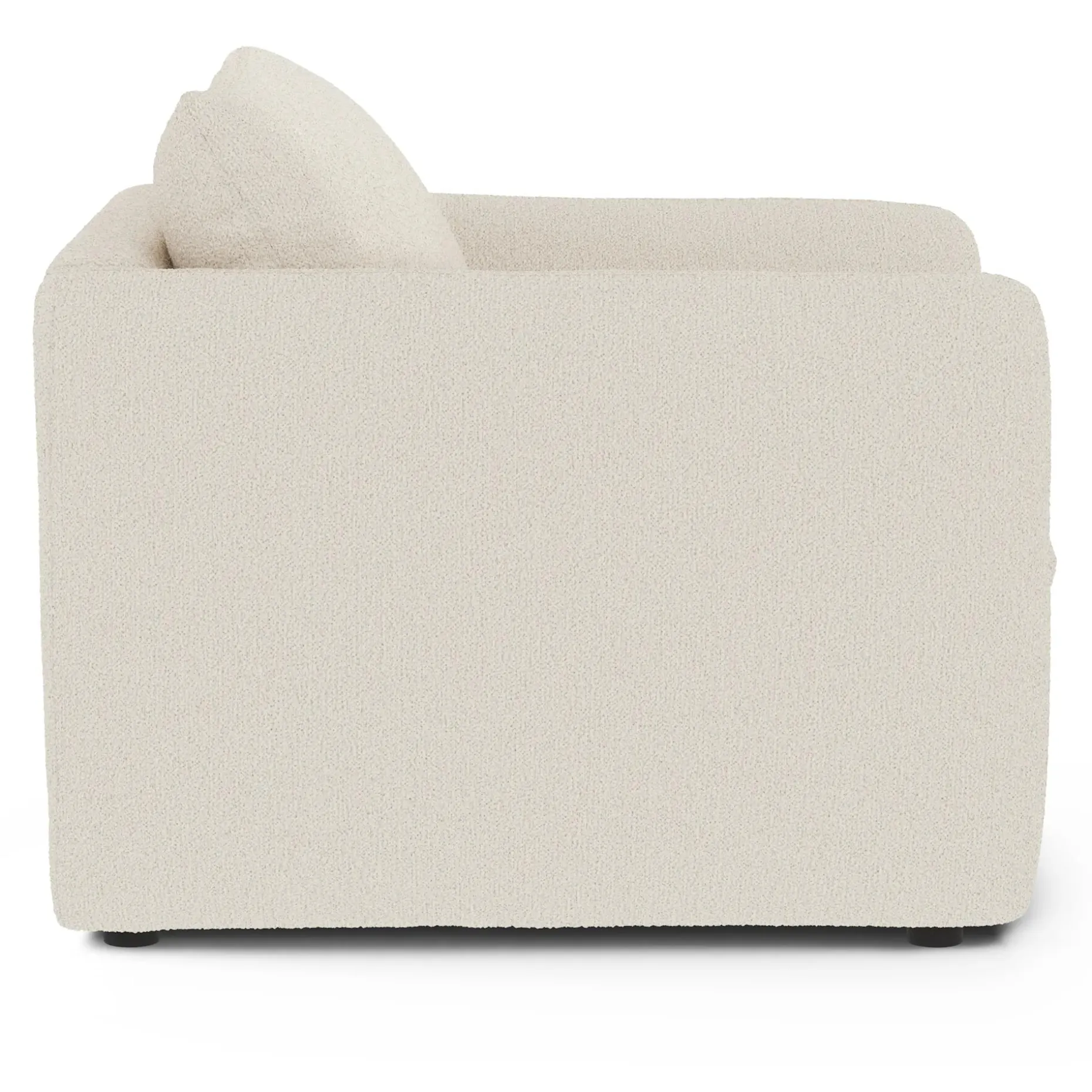 Leigh 42" Lounge Chair - Ivory Wool Bouclé