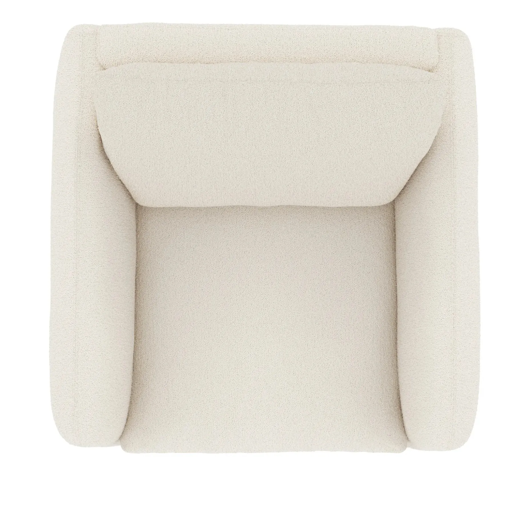 Leigh 42" Lounge Chair - Ivory Wool Bouclé
