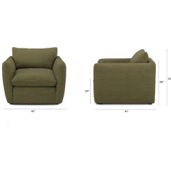 Leigh 42" Lounge Chair - Napa Moss