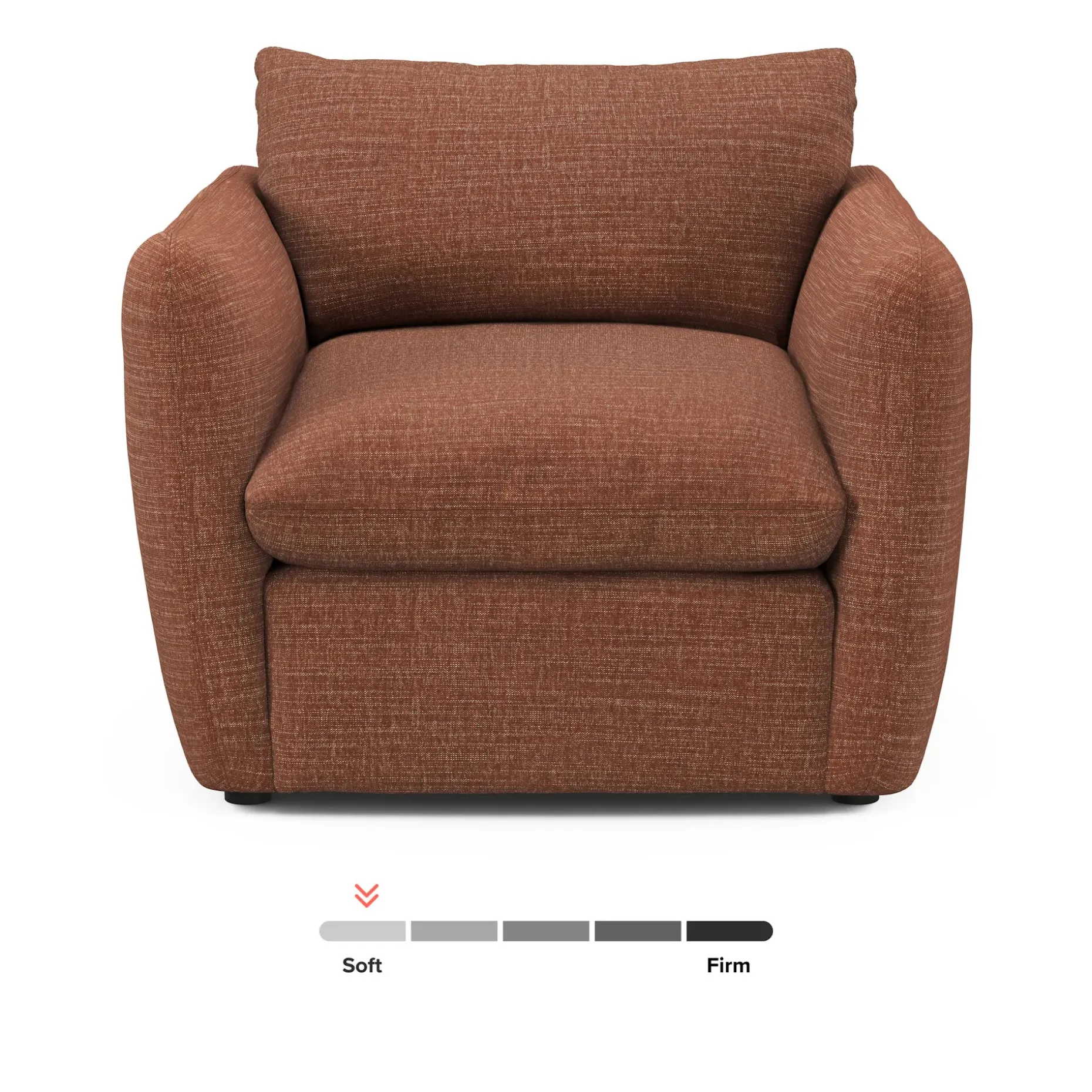 Leigh 42" Lounge Chair - Napa Rust