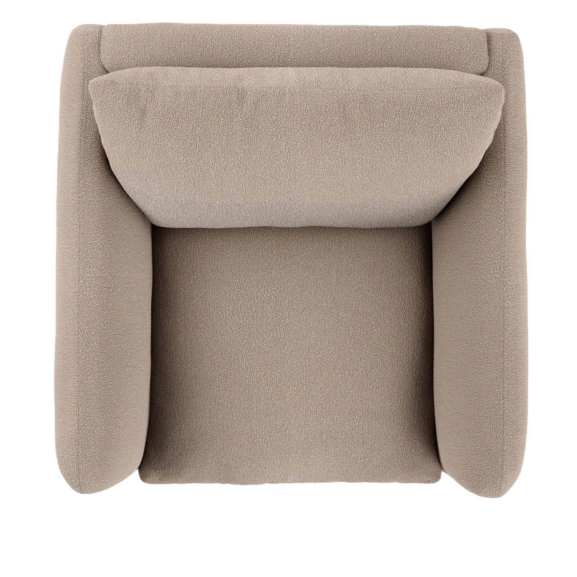 Leigh 42" Lounge Chair - Sandstone Wool Bouclé