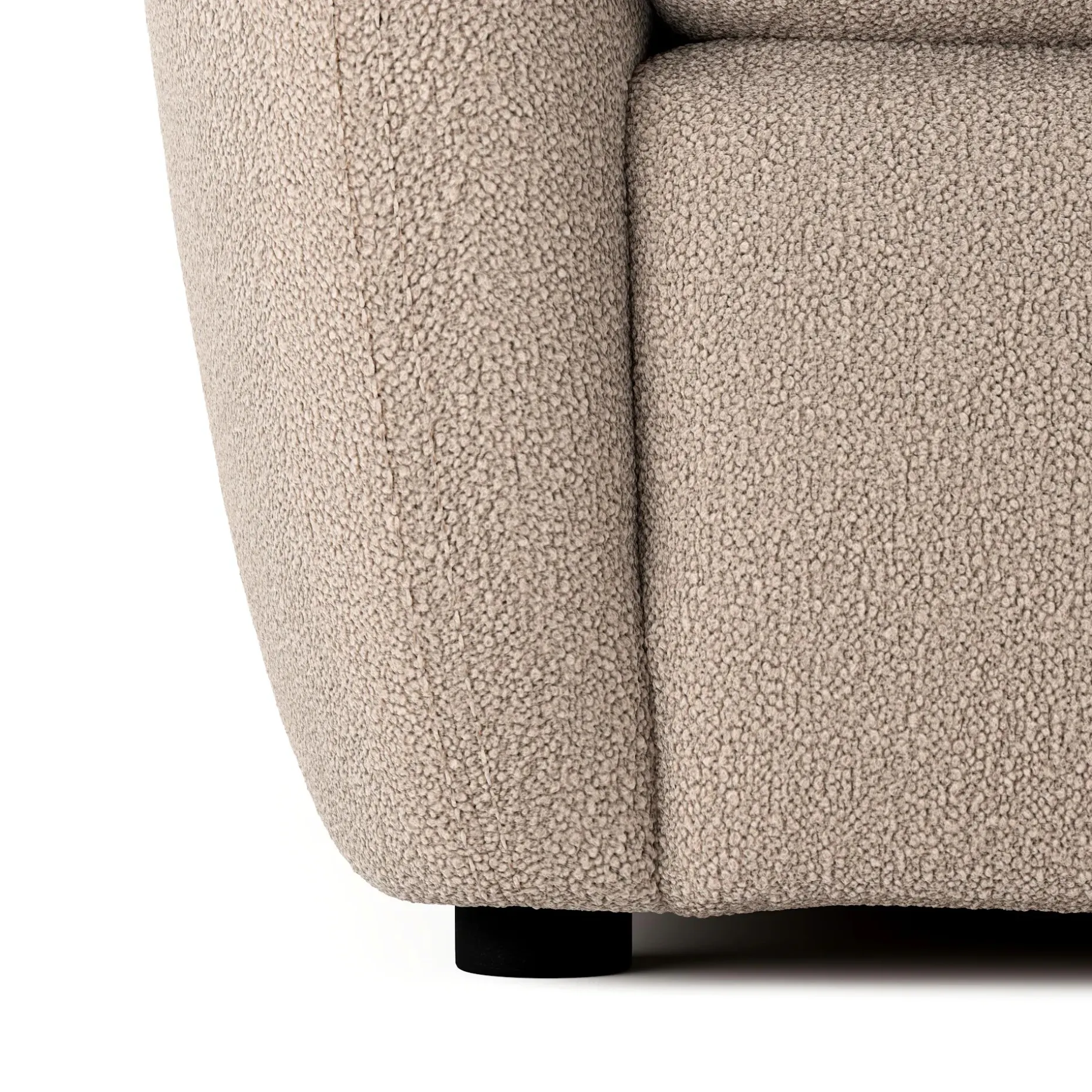 Leigh 42" Lounge Chair - Sandstone Wool Bouclé