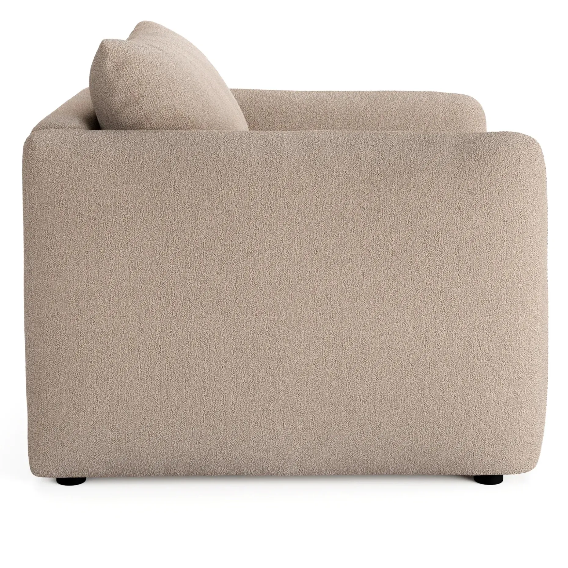 Leigh 42" Lounge Chair - Sandstone Wool Bouclé