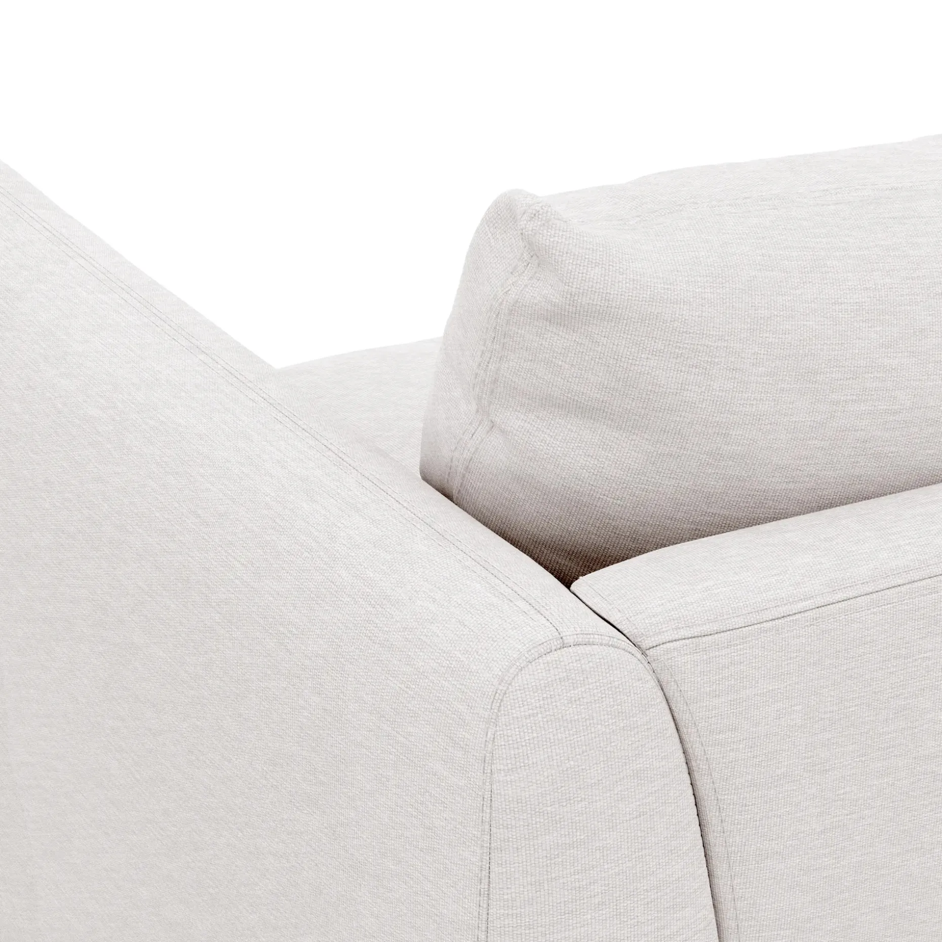 Leigh 42" Lounge Chair - Silver Ivory