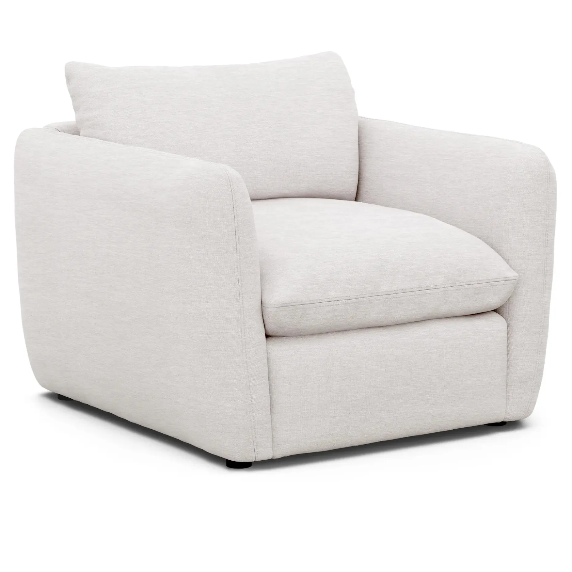 Leigh 42" Lounge Chair - Silver Ivory