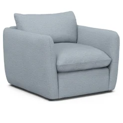 Leigh 42" Lounge Chair - Silver Light Blue