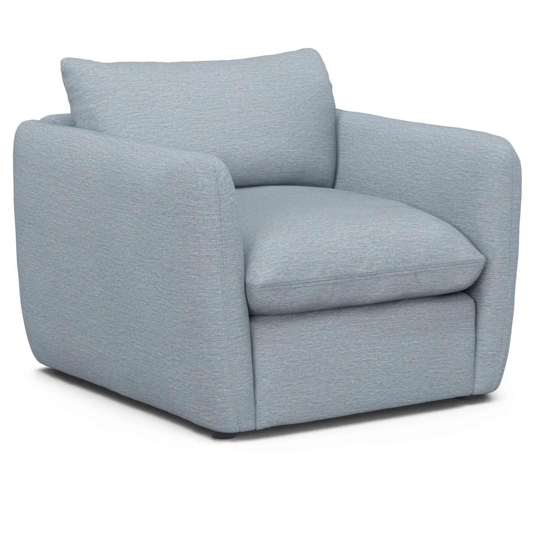 Leigh 42" Lounge Chair - Silver Light Blue