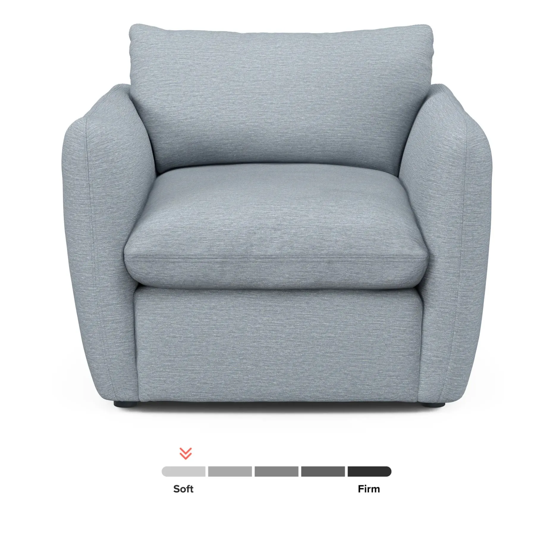 Leigh 42" Lounge Chair - Silver Light Blue