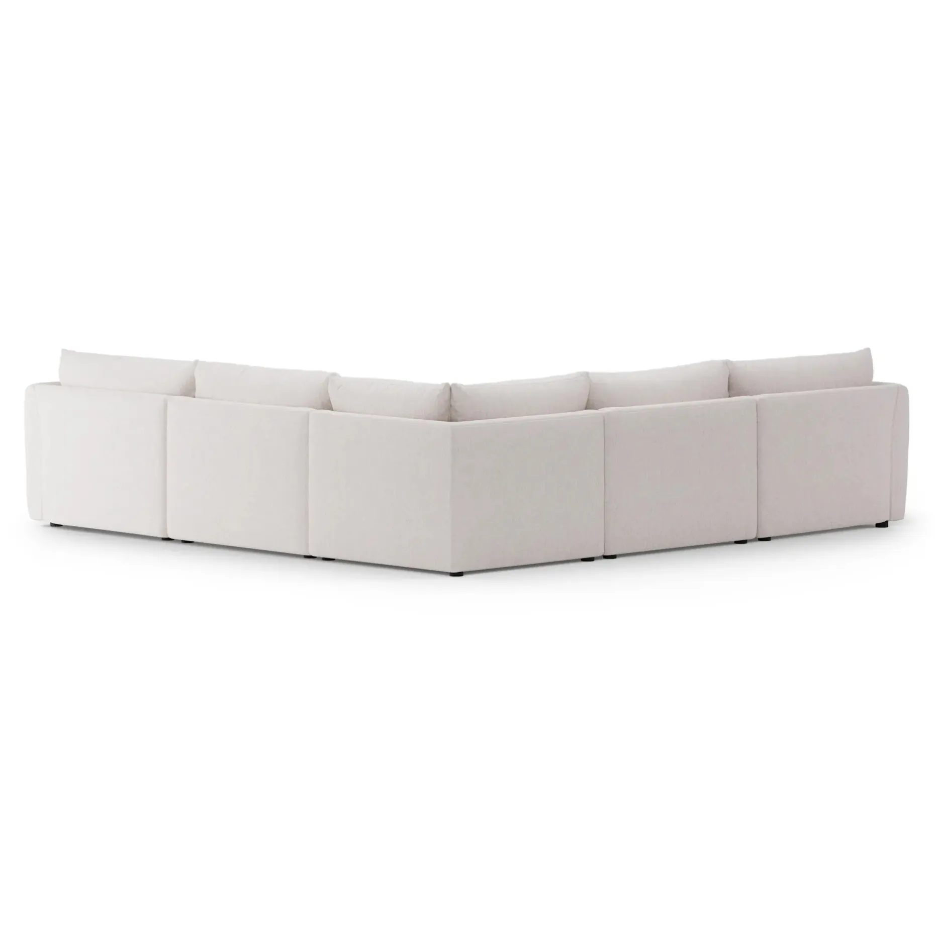 Leigh 126" Modular Corner Sectional - Napa White