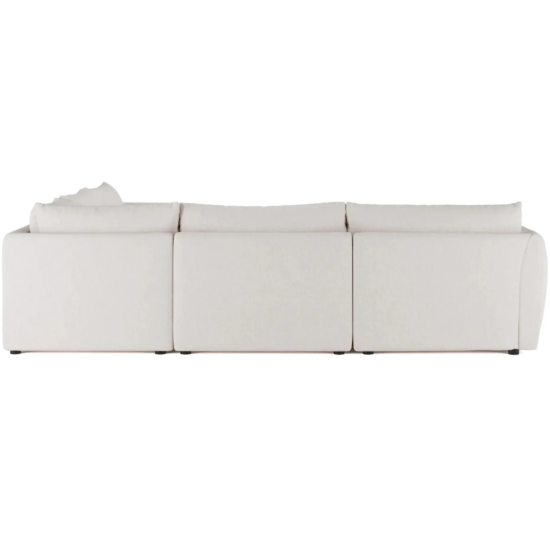 Leigh 126" Modular Corner Sectional - Napa White