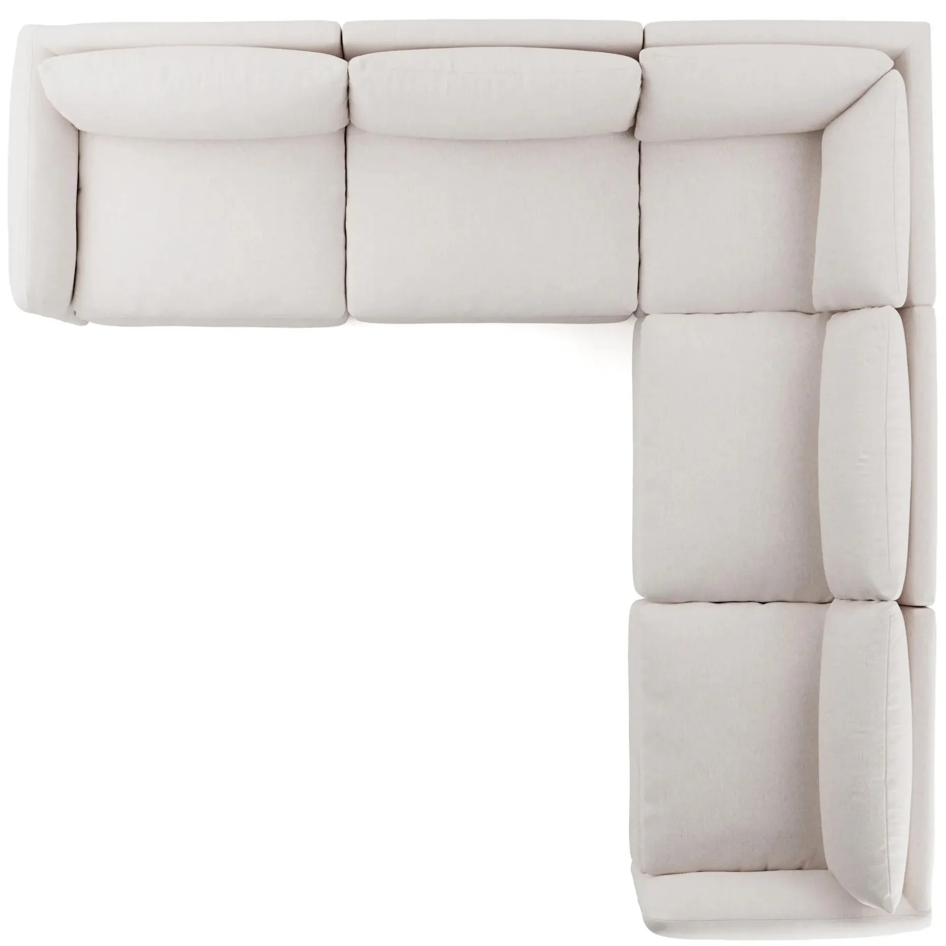 Leigh 126" Modular Corner Sectional - Napa White