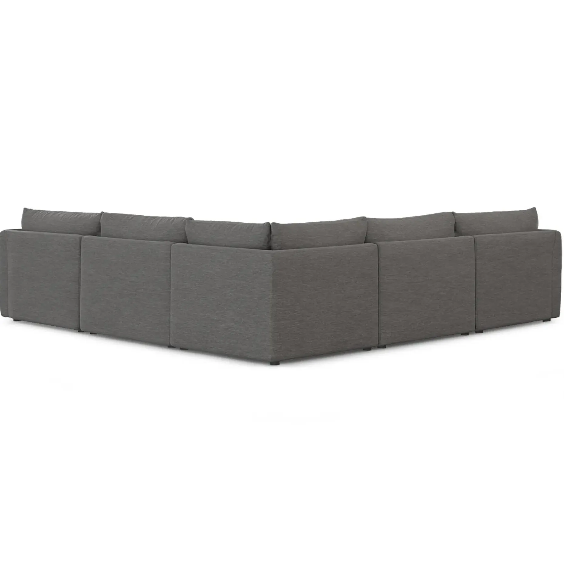 Leigh 126" Modular Corner Sectional - Silver Gray