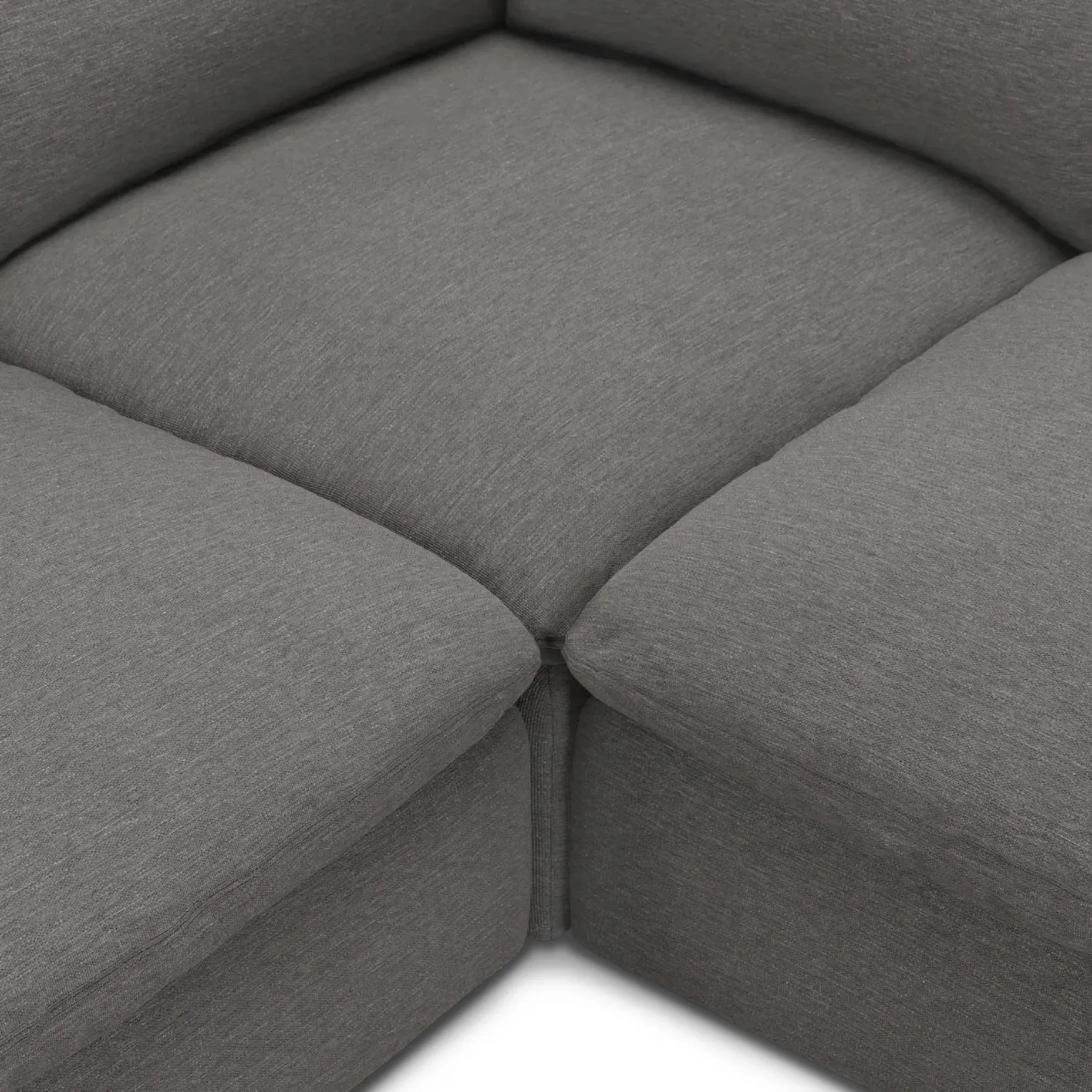 Leigh 126" Modular Corner Sectional - Silver Gray