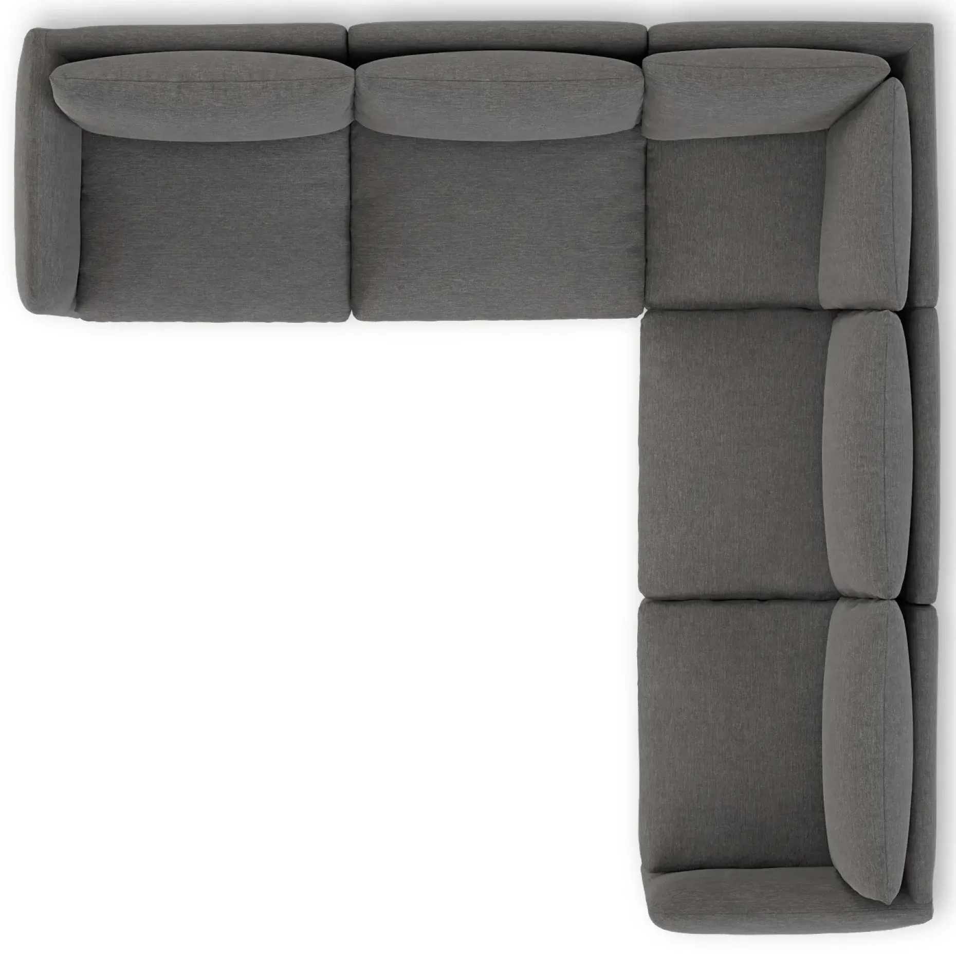 Leigh 126" Modular Corner Sectional - Silver Gray