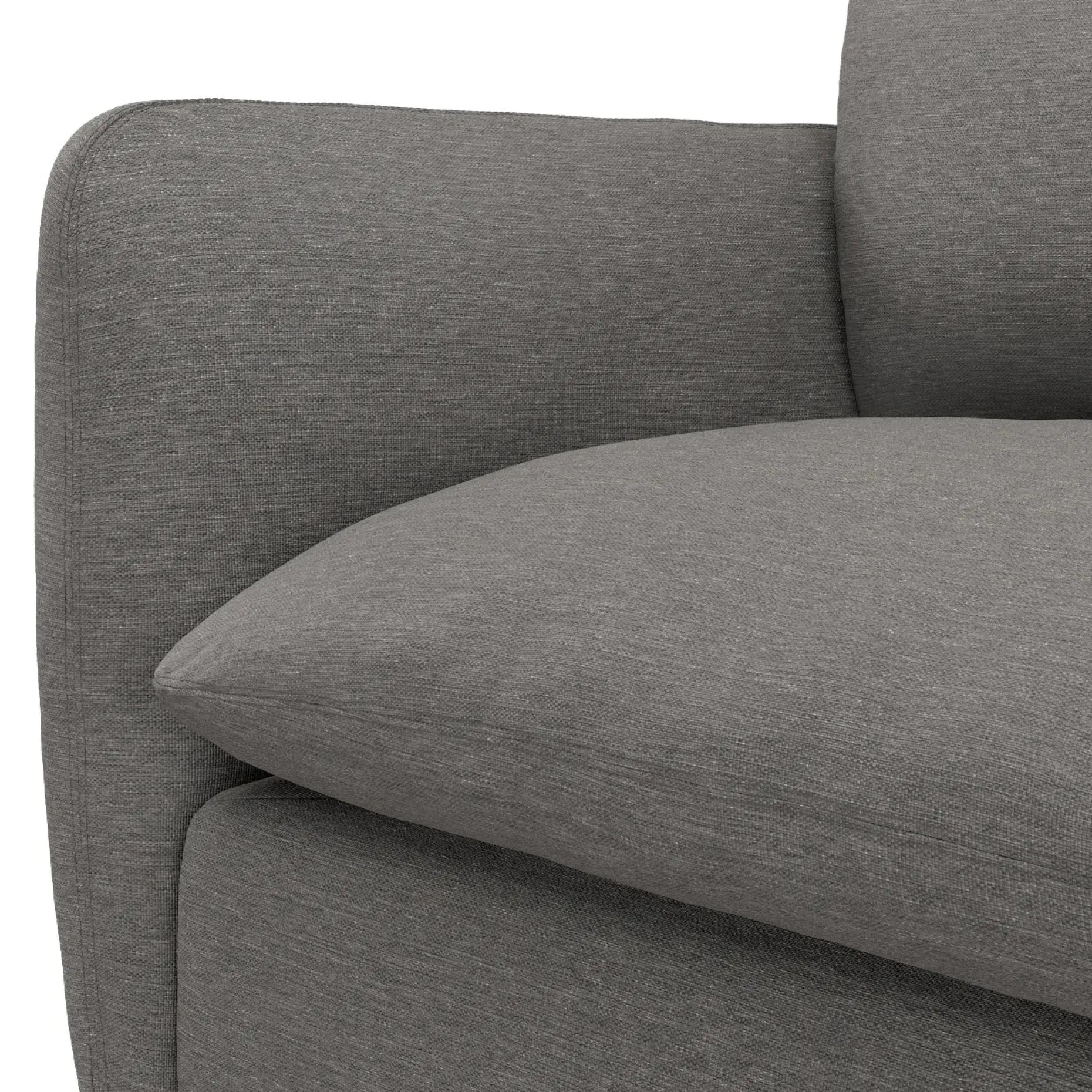 Leigh 126" Modular Corner Sectional - Silver Gray