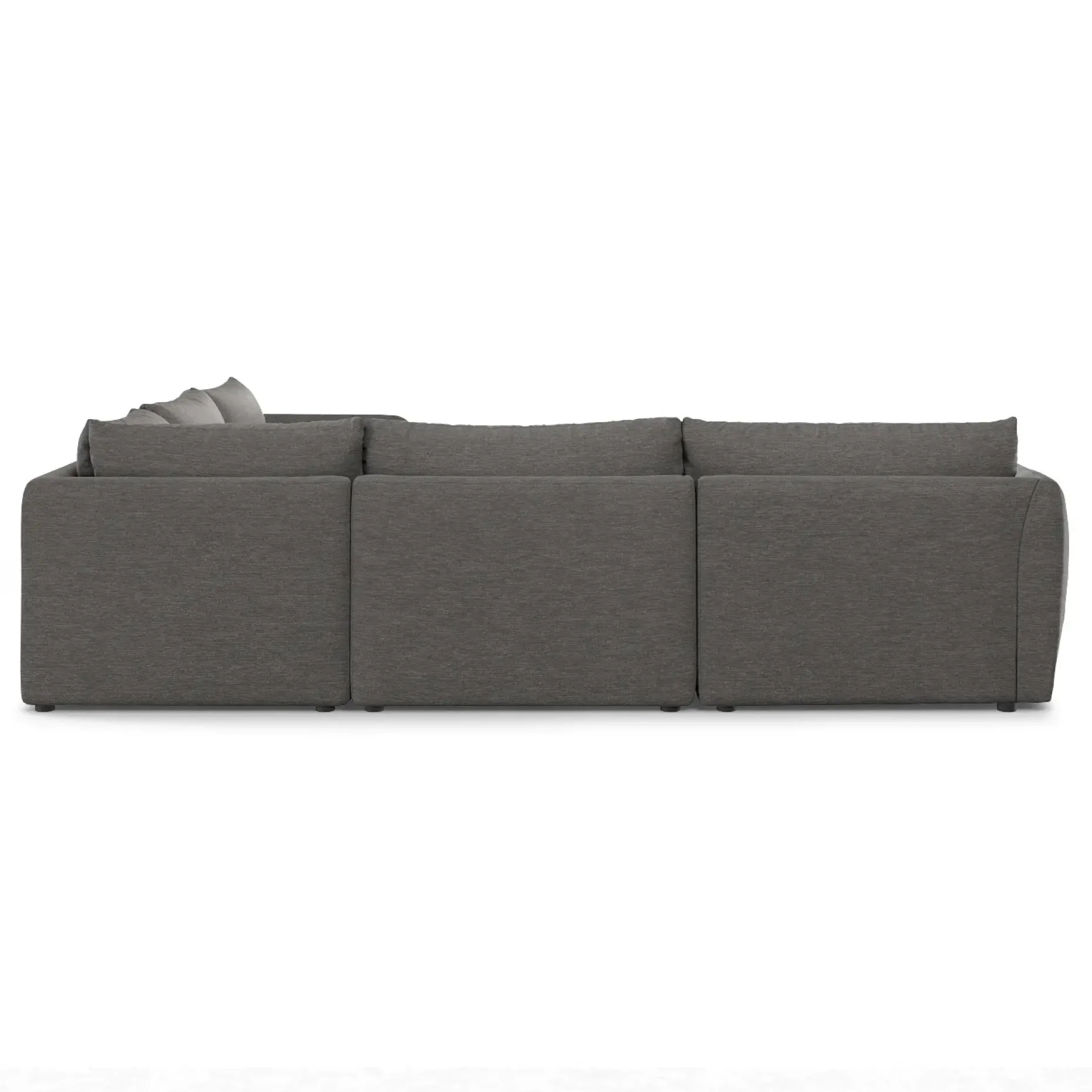 Leigh 126" Modular Corner Sectional - Silver Gray