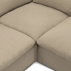 Leigh 126" Modular Corner Sectional - Silver Taupe