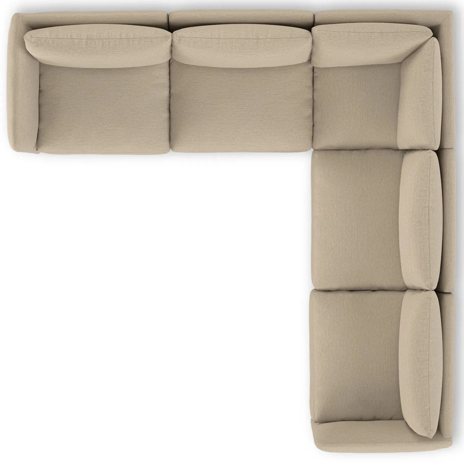 Leigh 126" Modular Corner Sectional - Silver Taupe