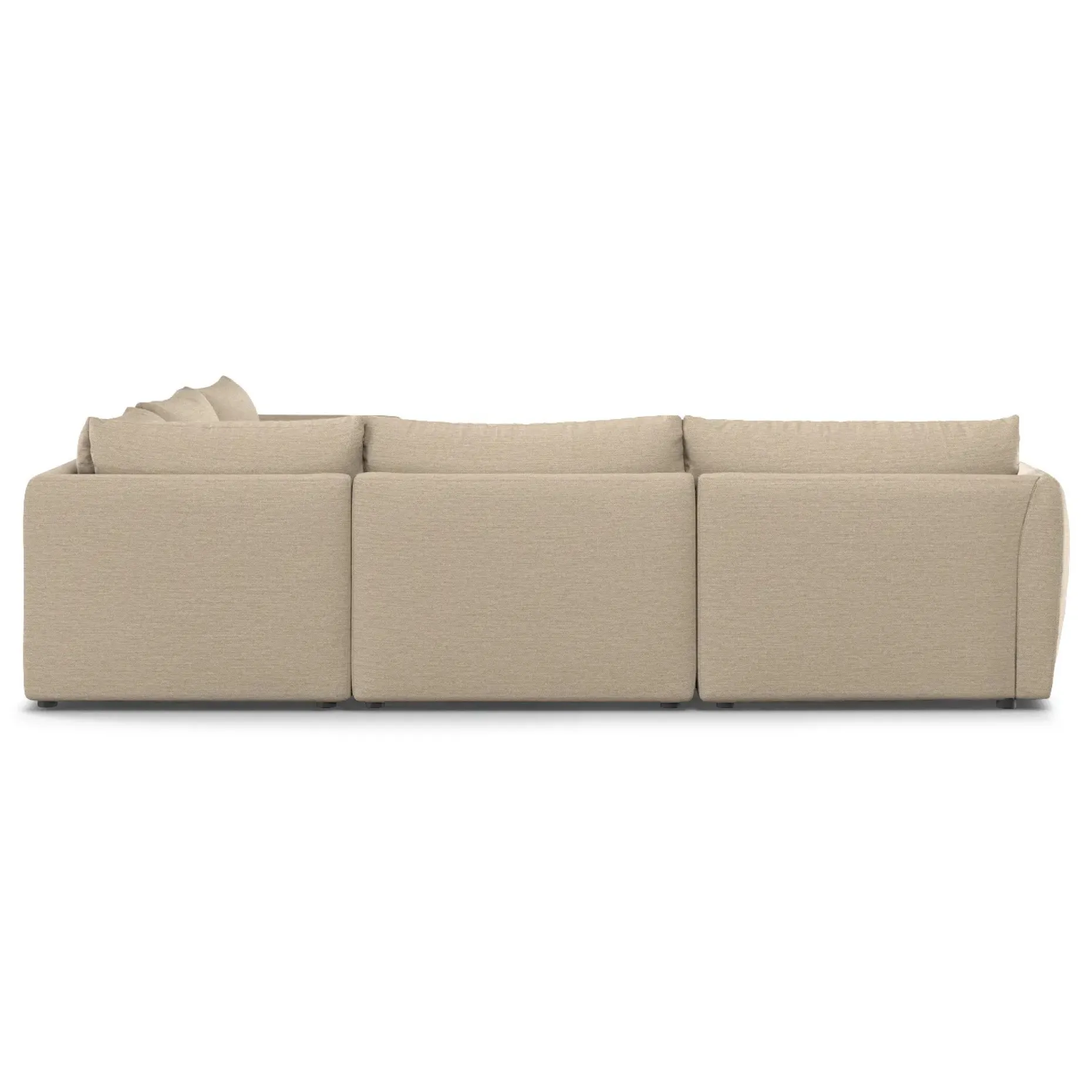Leigh 126" Modular Corner Sectional - Silver Taupe
