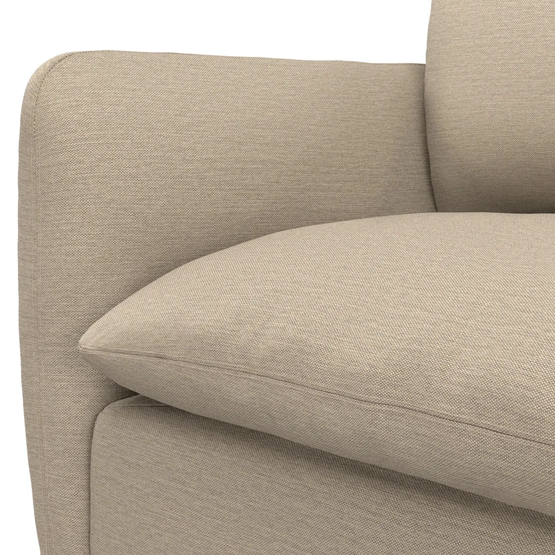 Leigh 126" Modular Corner Sectional - Silver Taupe