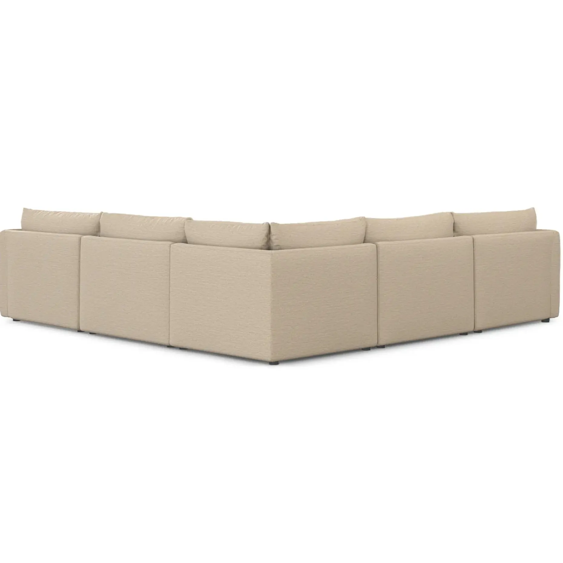 Leigh 126" Modular Corner Sectional - Silver Taupe