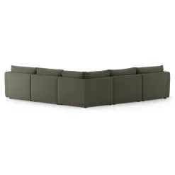 Leigh 126" Modular Corner Sectional - Silver Moss